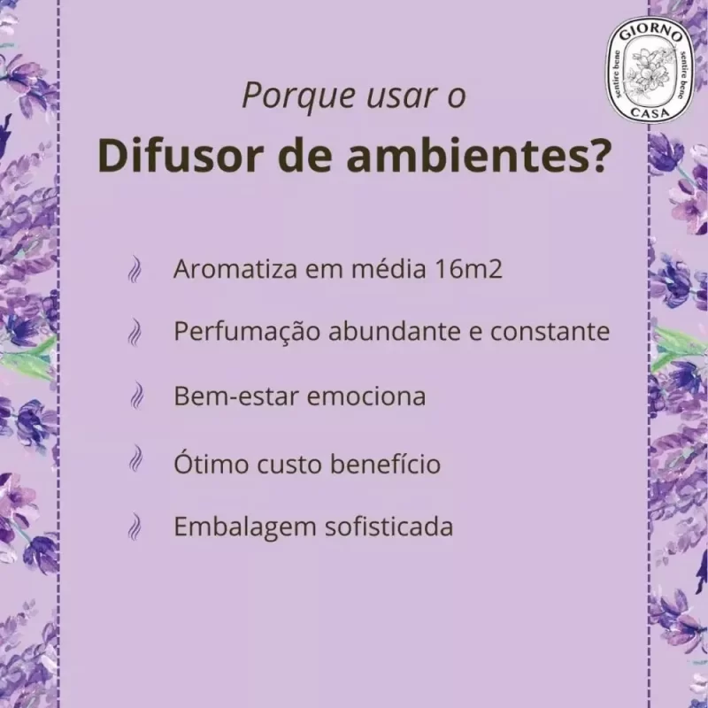 Difusor de Ambiente Giorno - Flor de Laranjeira