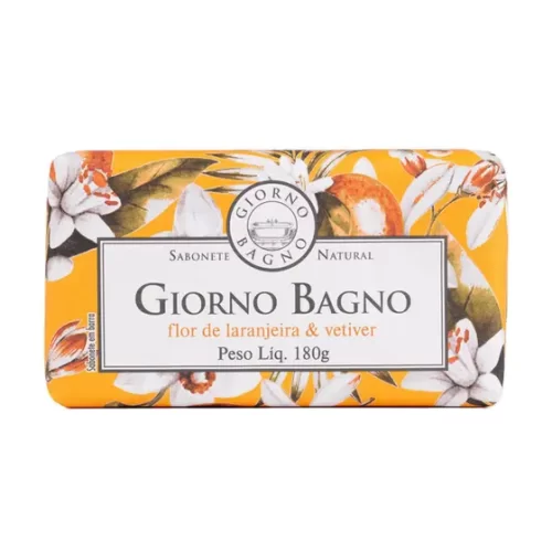 Sabonete Natural Flor De Laranjeira & Vetiver Giorno Bagno 180G