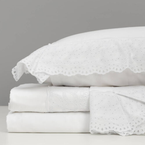 Jogo de Lençol Luxo Le Blanc Branco Queen