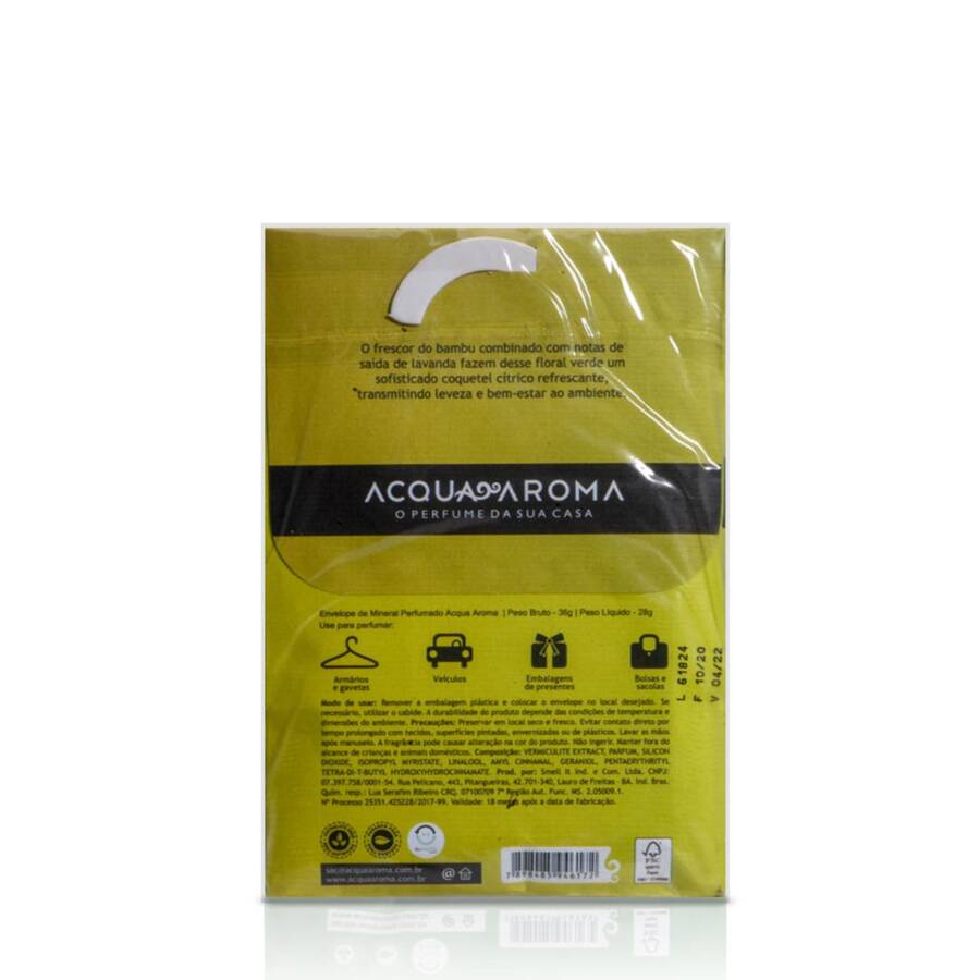 Sachê Envelope Perfumado 36g Acqua Aroma - Bambu Chinês